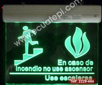 Señalización :  >Letrero de emergencia
